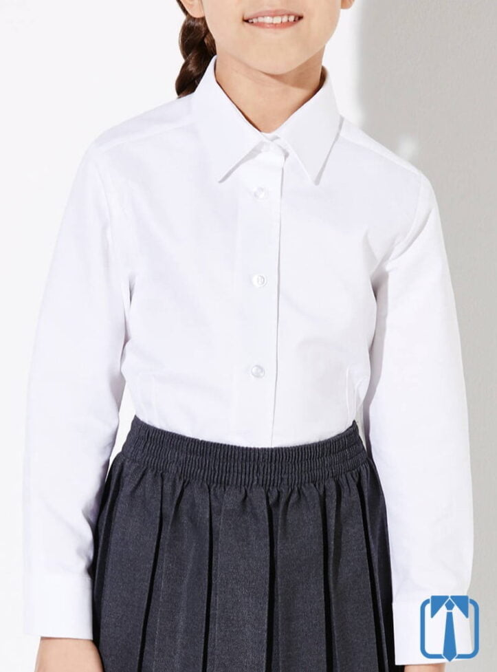 Camisa Escolar De Manga Larga Para Niño | DDILKE Con Corbata A Juego | Tela Transpirable Y Suave Para Uso Diario Y Ceremonias