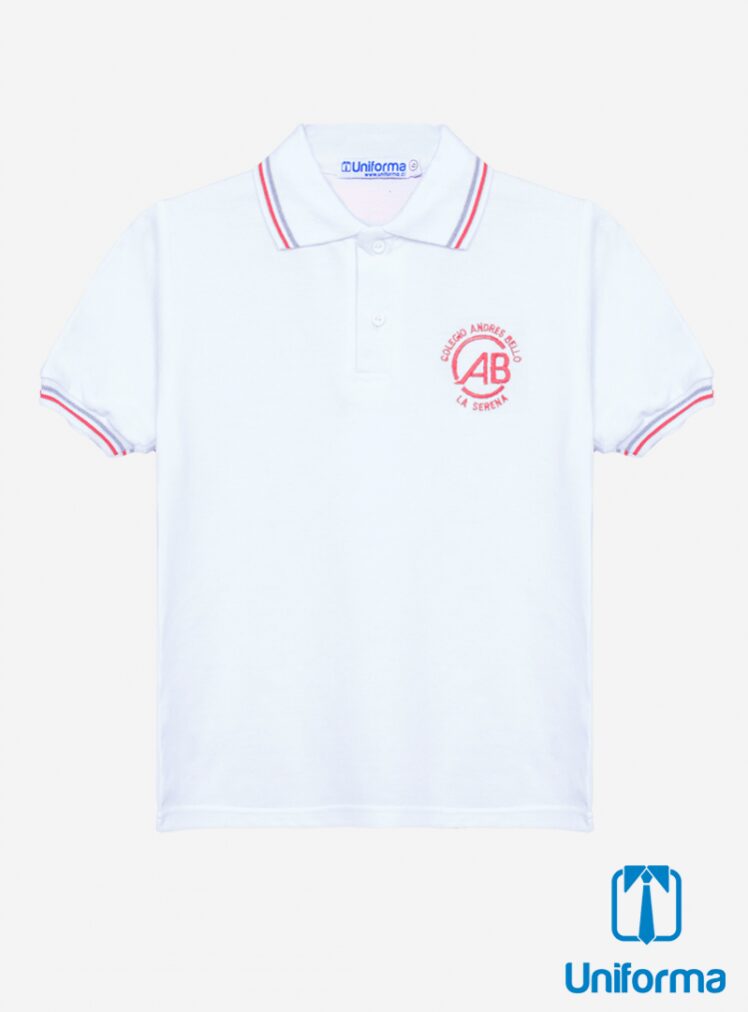 Polera manga corta uniforme Andres Bello La Serena