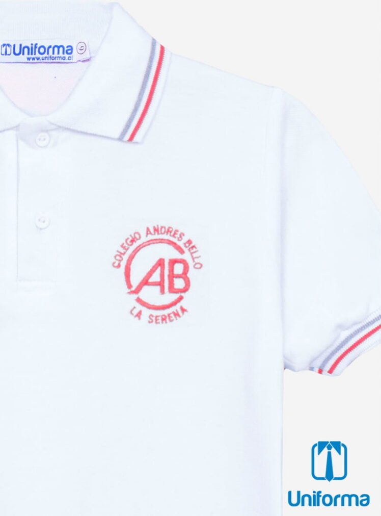 Polera manga corta uniforme Andres Bello La Serena