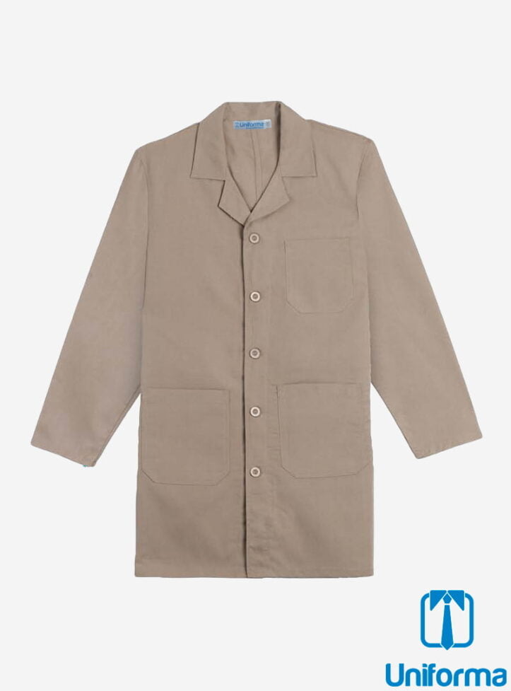Cotona beige cafe uniforme clasico