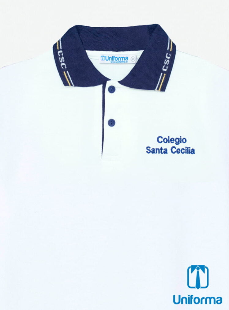 Polera Uniforme Manga Larga Colegio Santa Cecilia
