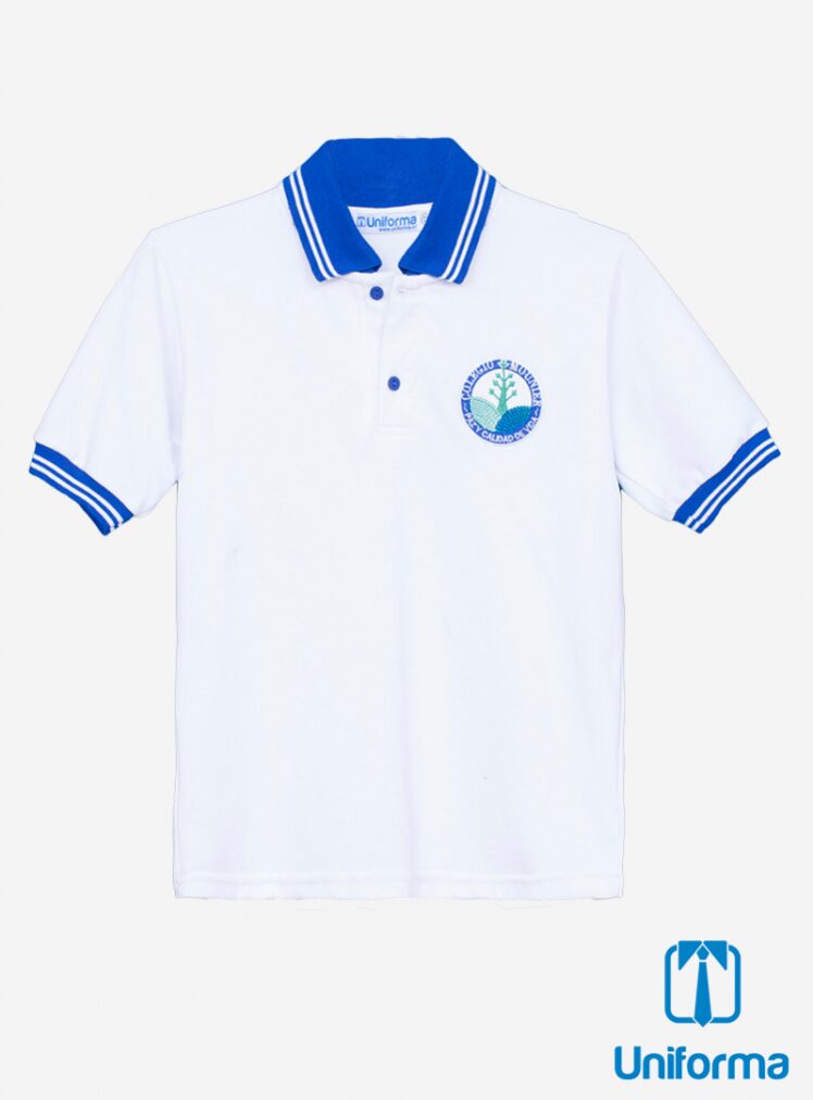 Polera manga corta uniforme Colegio Mounier