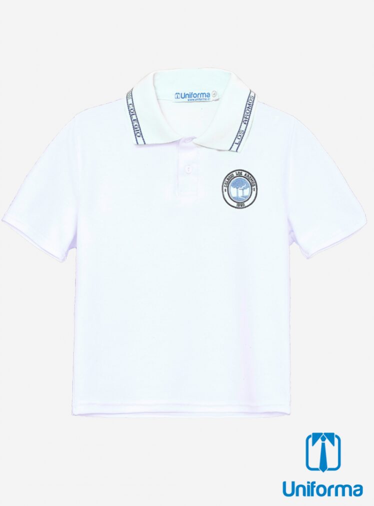 Polera manga corta uniforme Colegio los Aromos