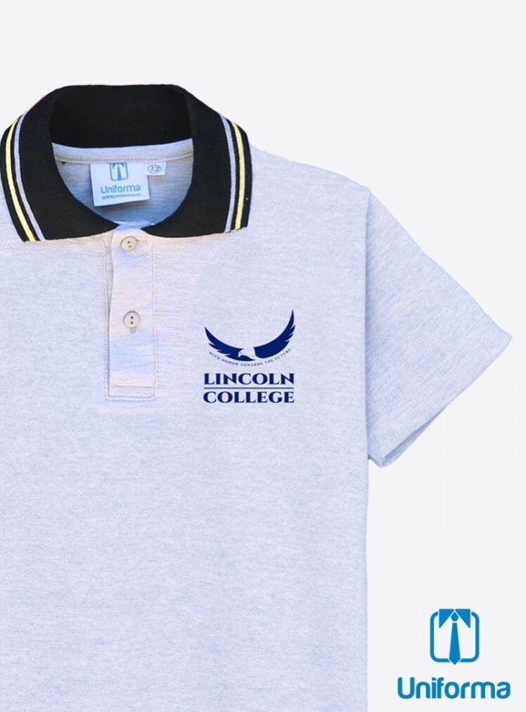 Polera manga corta uniforme Lincoln College